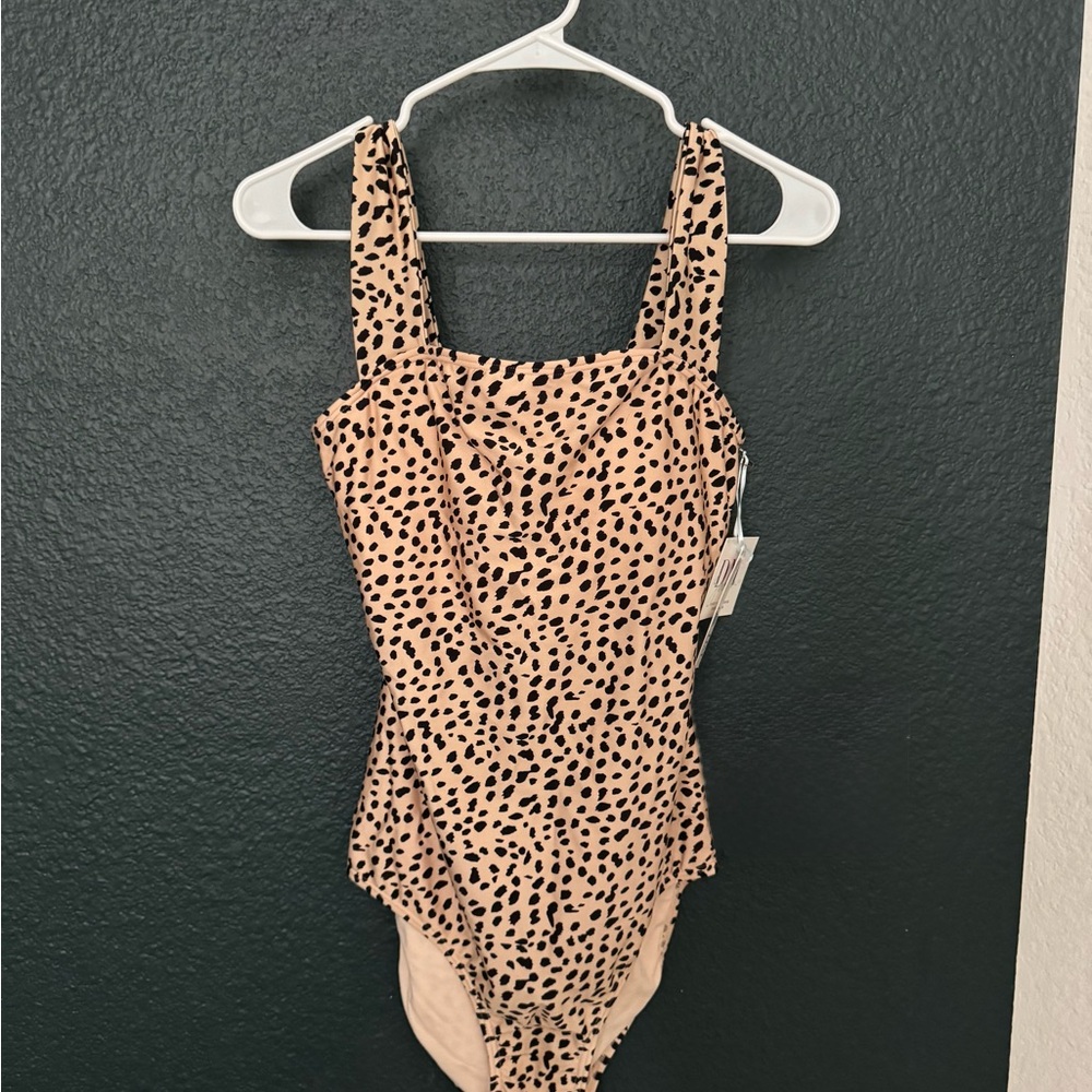 Leopard Print One Piece Swimsuit